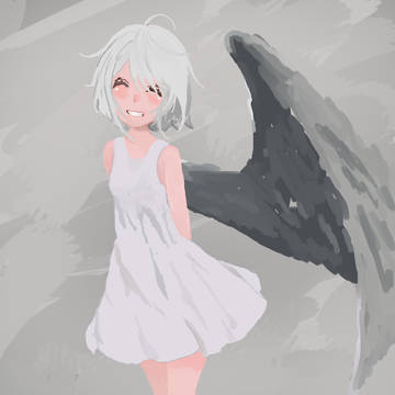 One winged angel