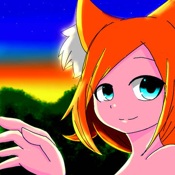 夕焼けとあの子