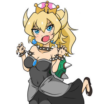 クッパ姫描いてみた