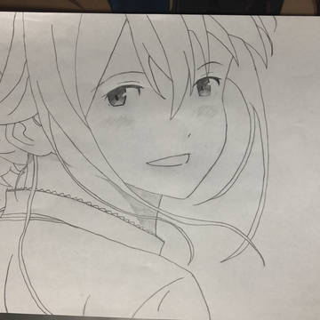君の膵臓をたべたいの山内咲良ちゃんの模写