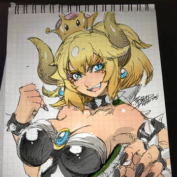 【クッパ姫】Bowsette【30min sketch】