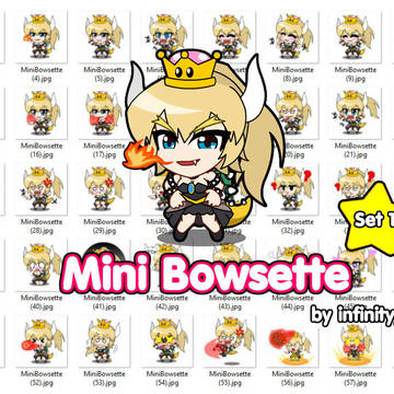 Mini Bowsette set 1
