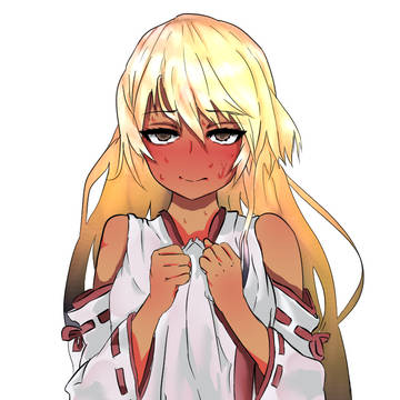 たくし上げ巫女