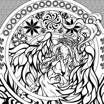祈り（ミュシャ風）