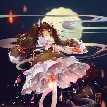 椰蓉月饼拟人