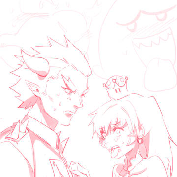 Prince Bowser w Princess Boo