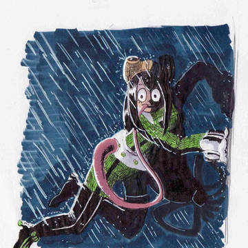 雨の日梅雨ちゃん