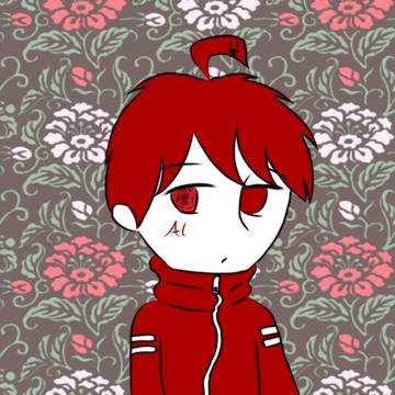 目に花