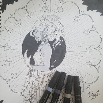 Inktober #1 闇の妖精