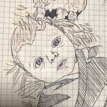 模写 海外の赤ちゃん