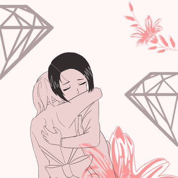 宝石与花
