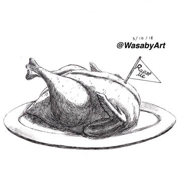Inktober DAY 3 “Roasted”
