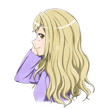 髪を下ろした市ヶ谷さん（想像）