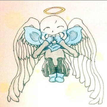 ブルーベリーちゃんが本当に天使になった