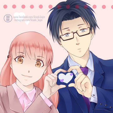 Wotakoi - 桃瀬 x 二藤