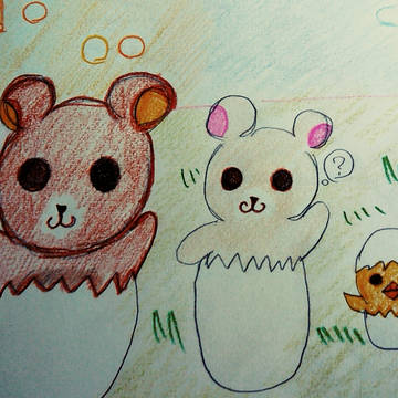 リラックマ描いてみた。