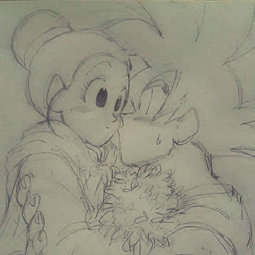 【頂き物】はすさん作*「花束をキミに」挿絵