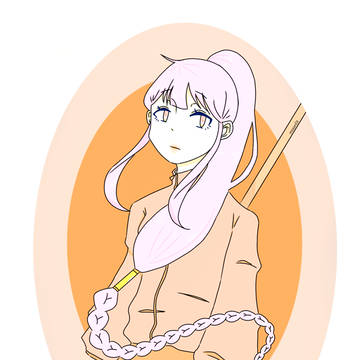 月を守る少女