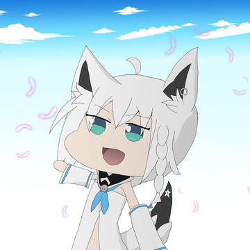 初お絵かきフブキちゃん