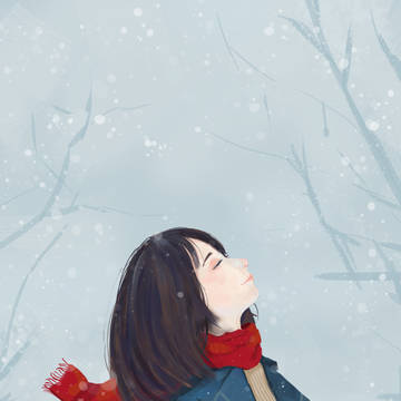 雪が降る音。