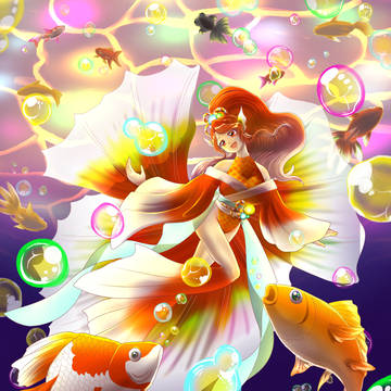 金魚姫の祭灯遊泳