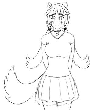My OC named Nami Full Body Form