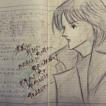 河村サンをモデルに書いた小説ノ挿し絵☪️