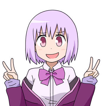 ドヤ顔ダブルピースアカネちゃん