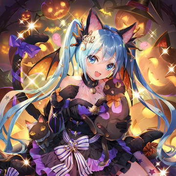 【ミクコレ】ハロウィン猫耳ミクさん