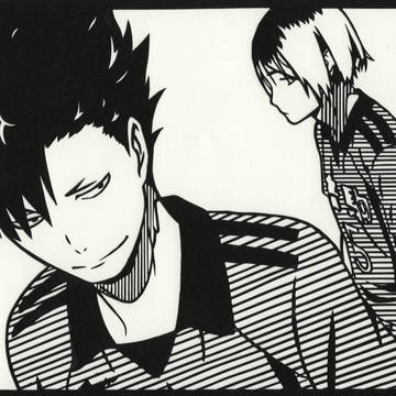 【HQ!!】音駒二人の切り絵