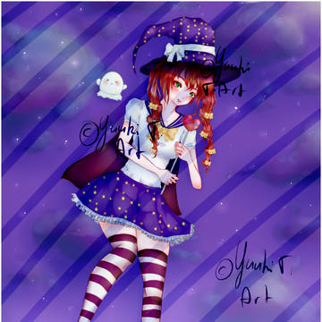 Cute Witch! Re-Draw from 2015
