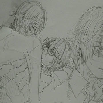 【腐】アナログで書いてみた【出猿】