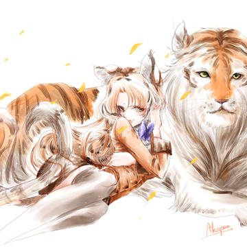 ゴルタビお嬢様とゴールデンタビータイガー