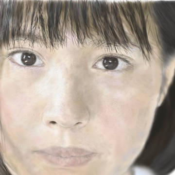 新山詩織さんを描きました！