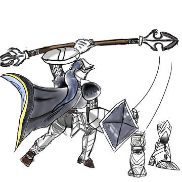 A some what knight drawing