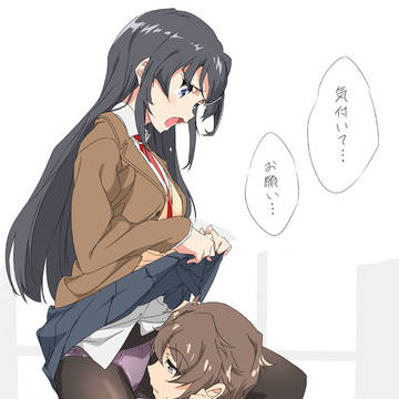咲太君に何とか気付いてもらおうとする麻衣先輩