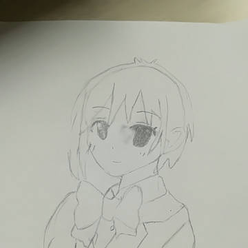 普通に女の子描いたら右目がグールみたいになってしまった…