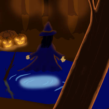ハロウィンの魔女