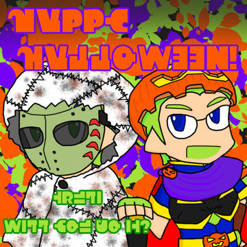 (血のりだけど血注意)【オリイカ・マイイカ】ハロウィン描いてた