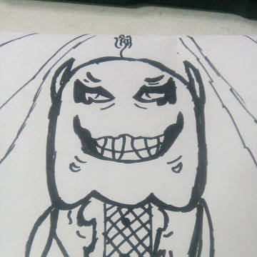 畫出萬聖節超醜的惡鬼~OHO(別嘴我;-;