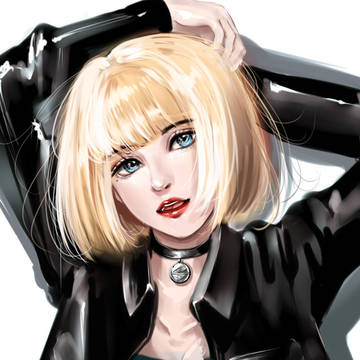 a blonde woman