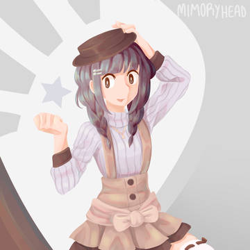 青い