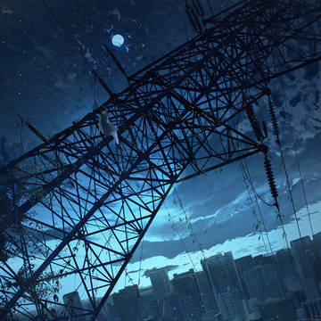 空に佇む