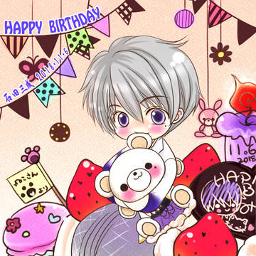 イケ戦　石田三成　誕生祝絵
