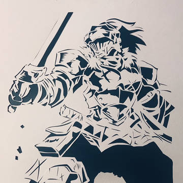 ゴブリンスレイヤー 切り絵