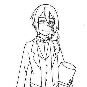 描いたやつと塗ったやつ