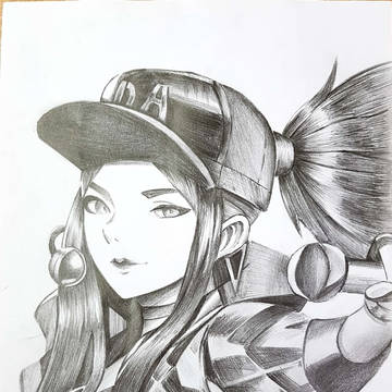 K/DA 아칼리 드로잉