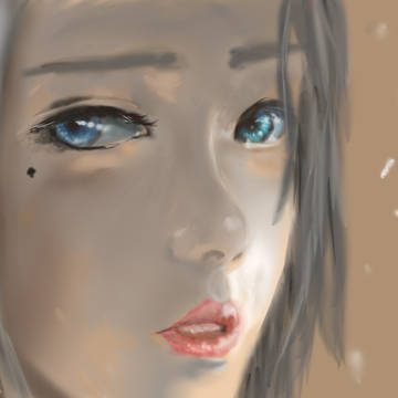 厚塗り？水彩画？の模写
