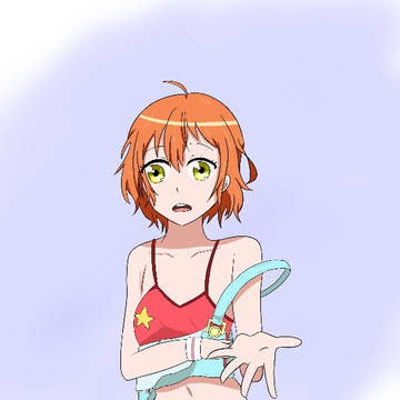 星空凛水着