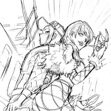 K/DA　ラフ